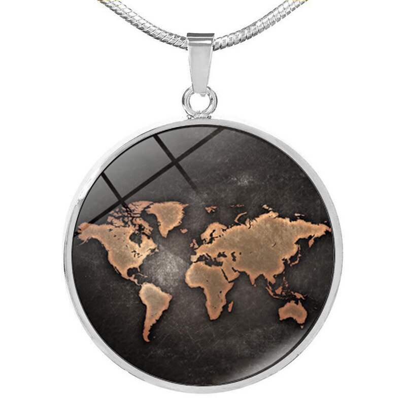 GFV - Black Globe World Map - Goforvibes